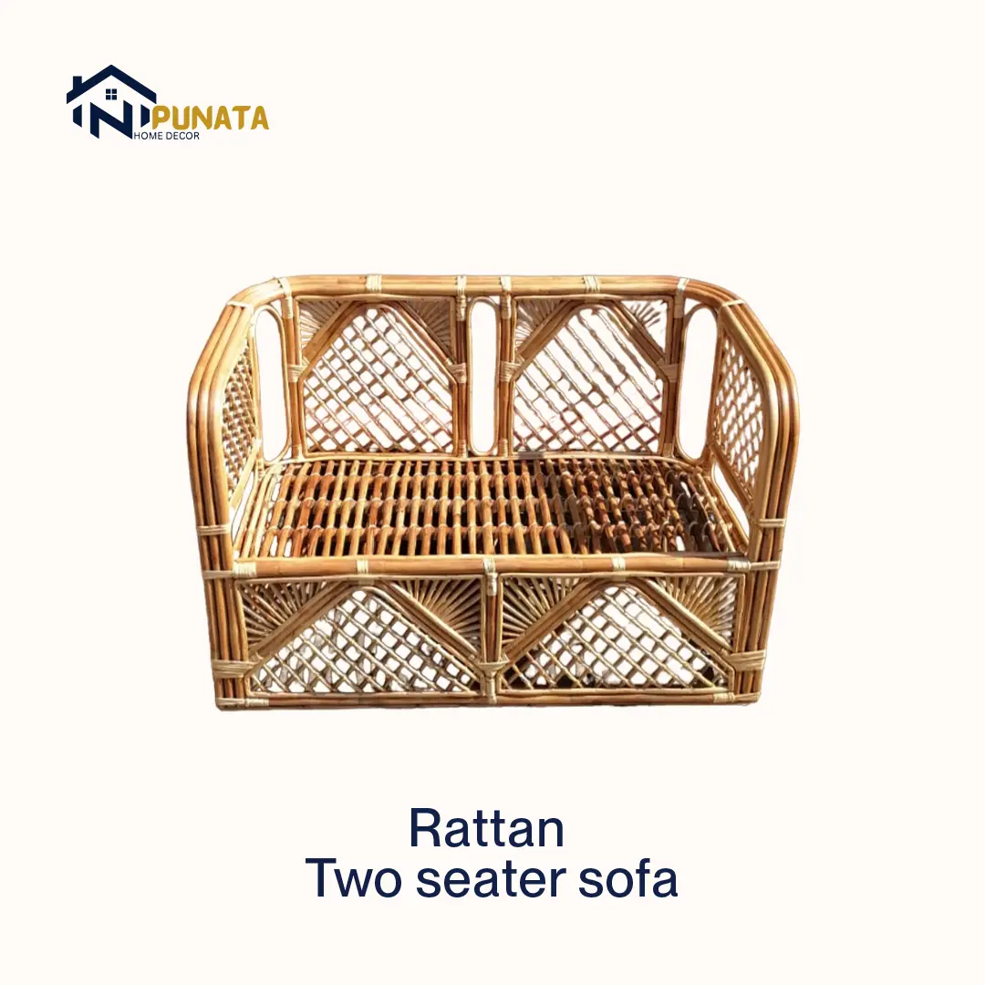Two Seater Rattan Sofa